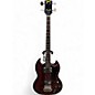 Used Burny EB3 Red Electric Bass Guitar thumbnail