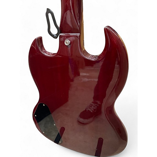 Used Burny EB3 Red Electric Bass Guitar