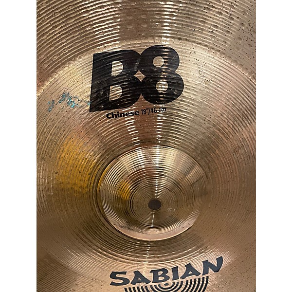 Used SABIAN Used SABIAN 18in B8 Chinese Cymbal