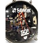 Used SONOR 4 Piece SQ2 Silver to Black Sparkle Fade Drum Kit