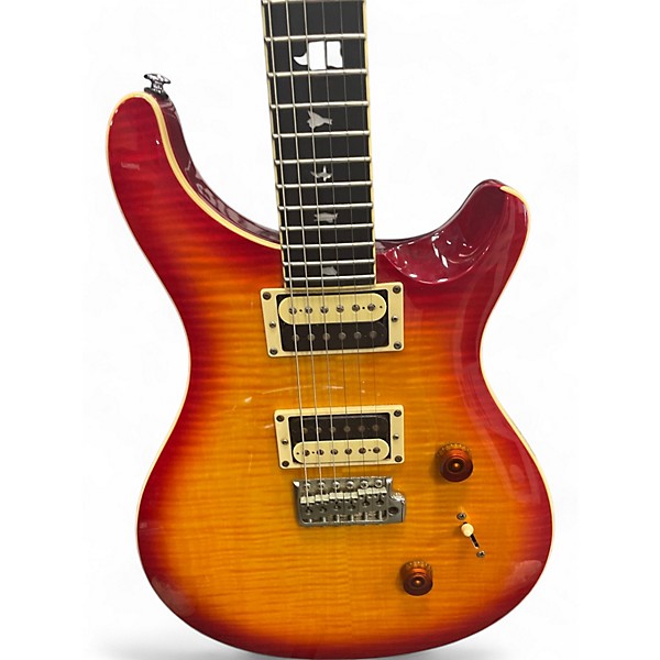 Used PRS SE Custom 24 Cherry Sunburst Solid Body Electric Guitar