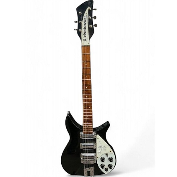 Vintage 1990 Rickenbacker JL325 John Lennon Limited Edition Black Solid Body Electric Guitar