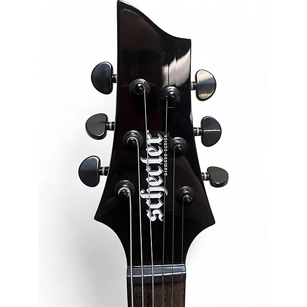 Used Schecter Guitar Research Sunset 6 Triad Black Solid Body Electric Guitar