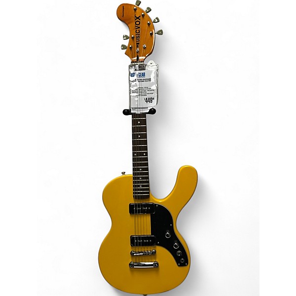 Used Musicvox SPACERANGER Yellow Solid Body Electric Guitar