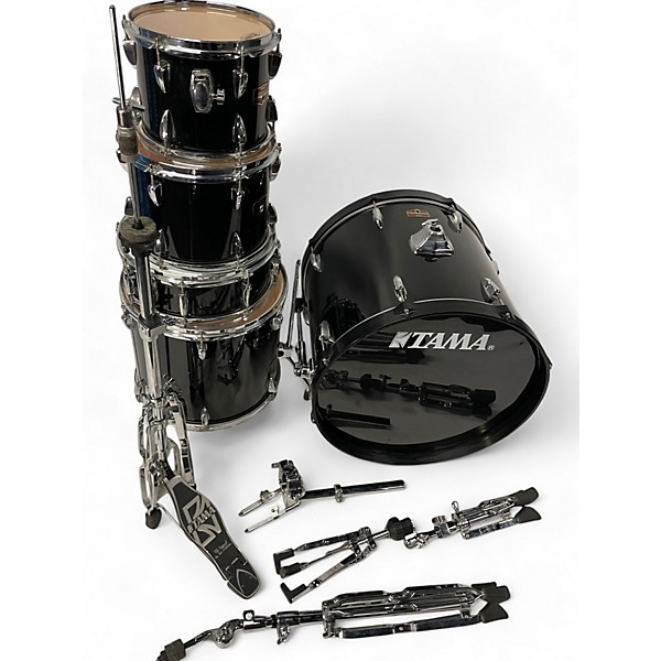 Used TAMA 5 Piece Imperialstar Black Drum Kit