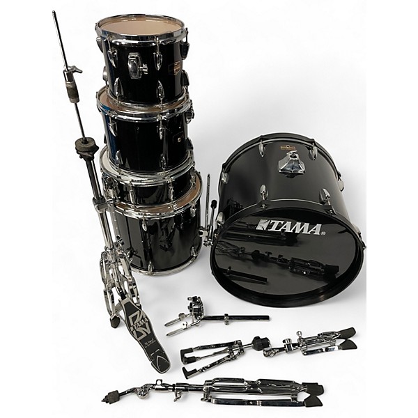 Used TAMA 5 Piece Imperialstar Black Drum Kit