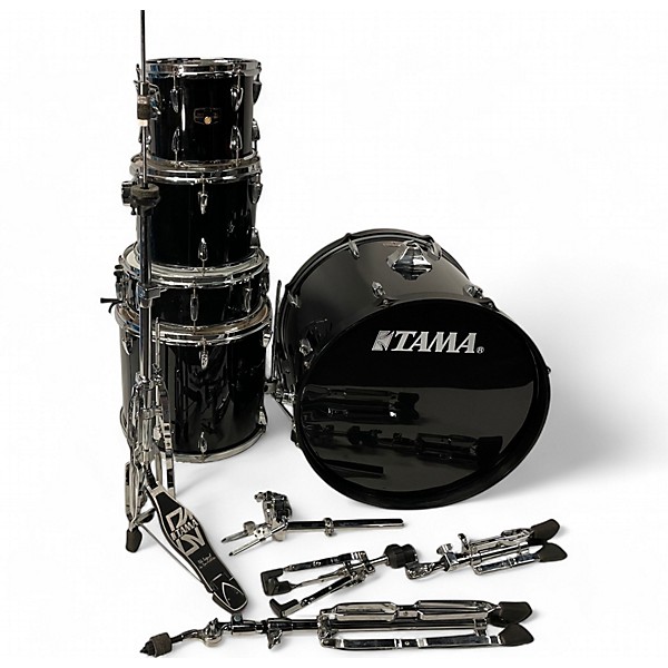 Used TAMA 5 Piece Imperialstar Black Drum Kit