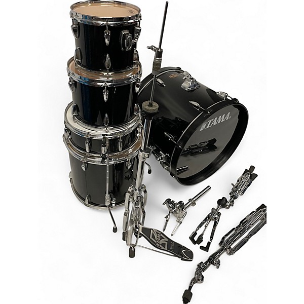 Used TAMA 5 Piece Imperialstar Black Drum Kit