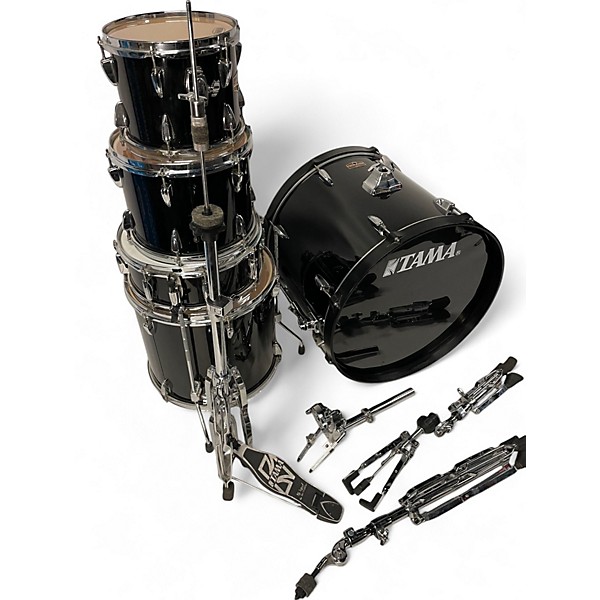 Used TAMA 5 Piece Imperialstar Black Drum Kit