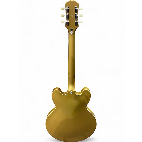 Used 2023 Epiphone ES335 Metallic Gold Hollow Body Electric Guitar