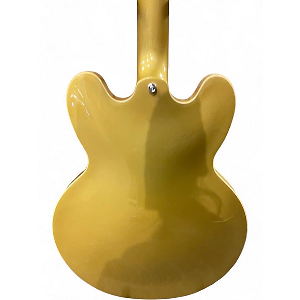 Used 2023 Epiphone ES335 Metallic Gold Hollow Body Electric Guitar