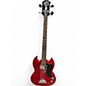 Used Epiphone SG E1 Cherry Electric Bass Guitar thumbnail