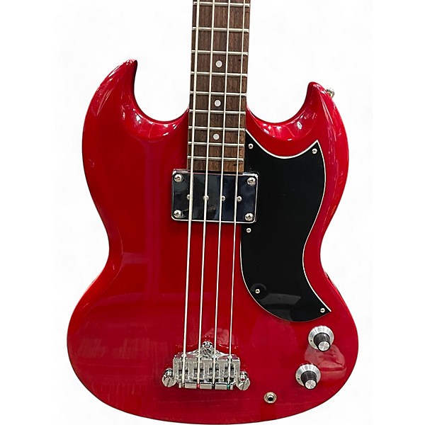 Used Epiphone SG E1 Cherry Electric Bass Guitar