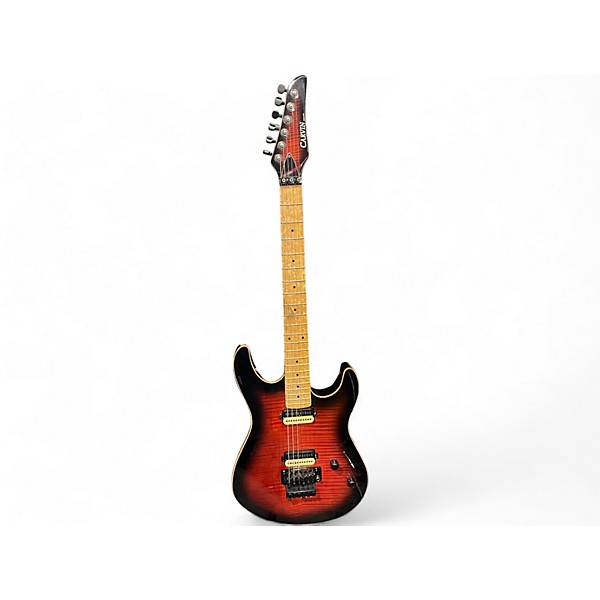 Used Carvin C66 Deep Orange Burst Solid Body Electric Guitar