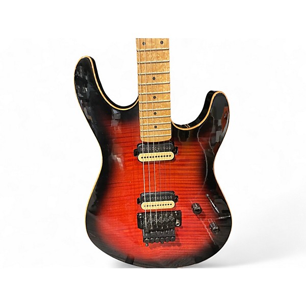 Used Carvin C66 Deep Orange Burst Solid Body Electric Guitar