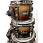 Used Odery 5 Piece Maple Mapa Burl Tobacco Fade Over Mapa Drum Kit