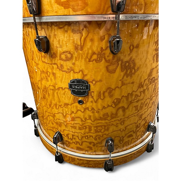 Used Mapex 3 Piece Saturn Exotic Maple Burl Drum Kit