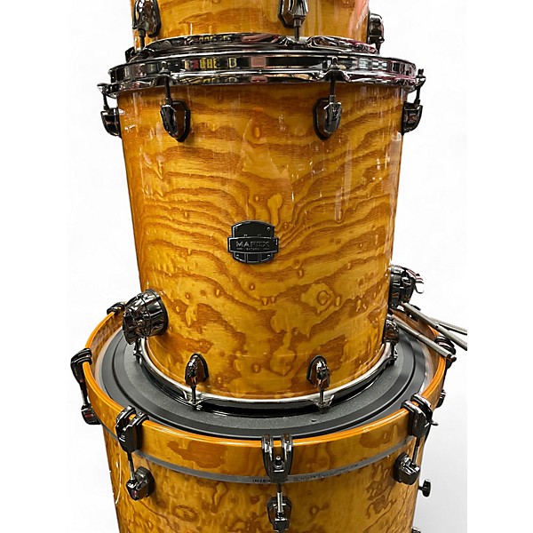 Used Mapex 3 Piece Saturn Exotic Maple Burl Drum Kit