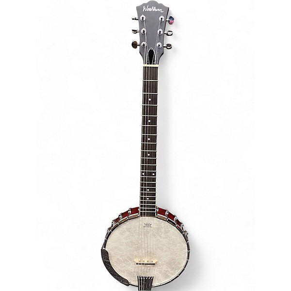 Used Washburn B6 Black Banjo