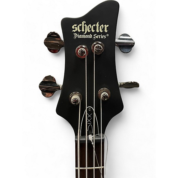 Used Schecter Guitar Research Nikki Sixx Signature Black Electric Bass Guitar