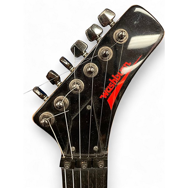 Used Washburn G35 Panther Black Solid Body Electric Guitar