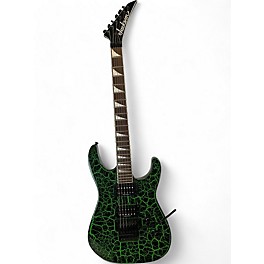 Used Jackson Used Jackson SLX Soloist green crackle Solid Body Electric Guitar