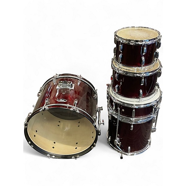 Used Pearl 5 Piece Roadshow Wine Red Drum Kit,Specials : American Fashion Style Bags On Sale