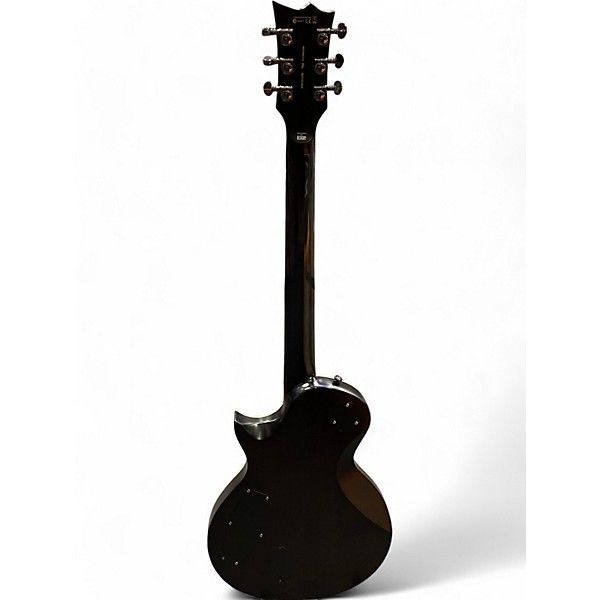Used ESP ec401qm See Thru Black Solid Body Electric Guitar