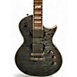 Used ESP ec401qm See Thru Black Solid Body Electric Guitar