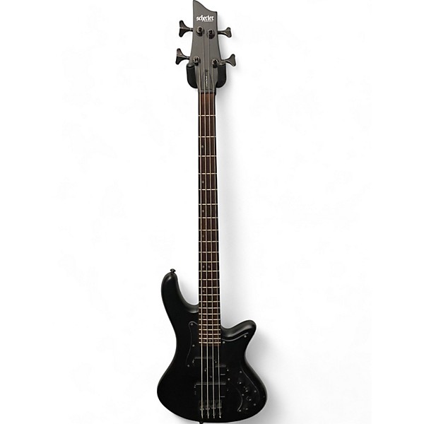 Used Schecter Guitar Research Stiletto Stealth-4  Black Electric Bass Guitar