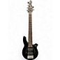 Used Ernie Ball Music Man Bongo 6 String with Rosewood Neck Black Electric Bass Guitar thumbnail