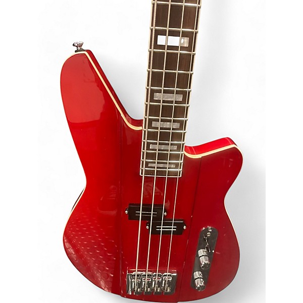 Used Reverend SENTINEL TRANSPARENT CHERRY Electric Bass Guitar