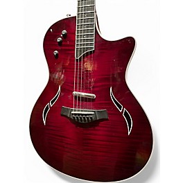 Used 2009 Taylor T5-S1 Red Edgeburst Acoustic Electric Guitar