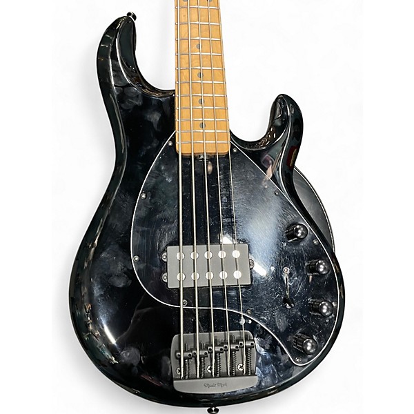 Used 2022 Ernie Ball Music Man Stingray 5 H Black Electric Bass Guitar