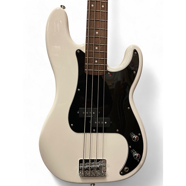 Used Fender squier presicion bass Alpine White Electric Bass Guitar