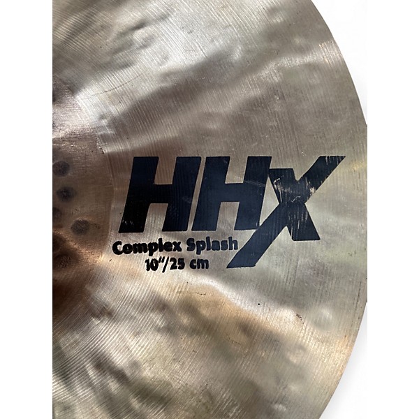 Used SABIAN 10in hhx complex splash Cymbal