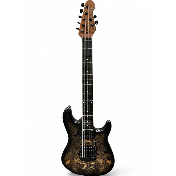 Used Ernie Ball Music Man JASON RICHARDSON SIGNATURE 7 STRING BUCKEYE BURL Solid Body Electric Guitar