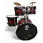 Used 2021 Yamaha 4 Piece Live Hybrid Oak Red Magma Burst Drum Kit thumbnail