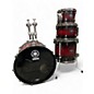 Used 2021 Yamaha 4 Piece Live Hybrid Oak Red Magma Burst Drum Kit