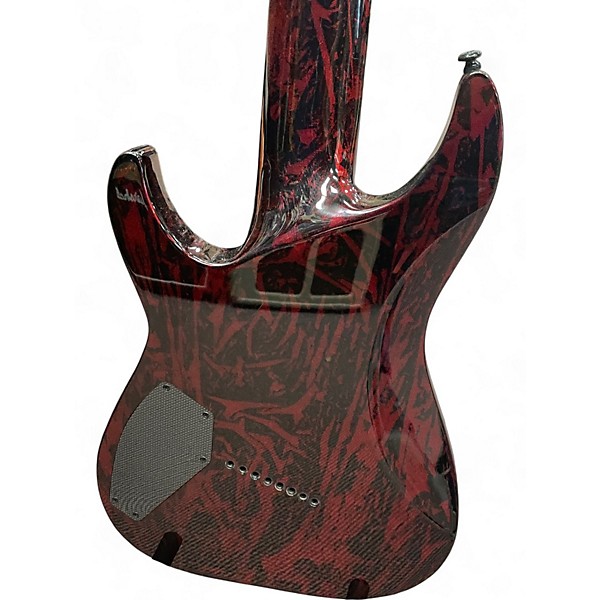 Used Schecter Guitar Research C-8 MS Silver Mountain  Blood Moon Solid Body Electric Guitar