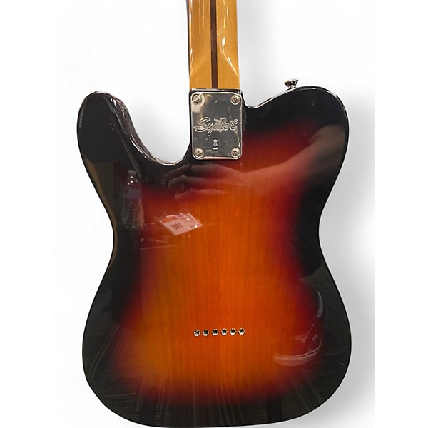 Used Squier Classic Vibe 70s Thinline Telecaster 3 Tone Sunburst Hollow Body Electric Guitar