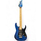 Used 2010s Ibanez RG655 Prestige Cobalt Blue Metallic Solid Body Electric Guitar thumbnail