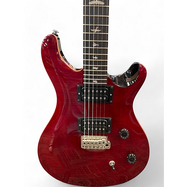 Used Prs Se CE24 Black Cherry Solid Body Electric Guitar