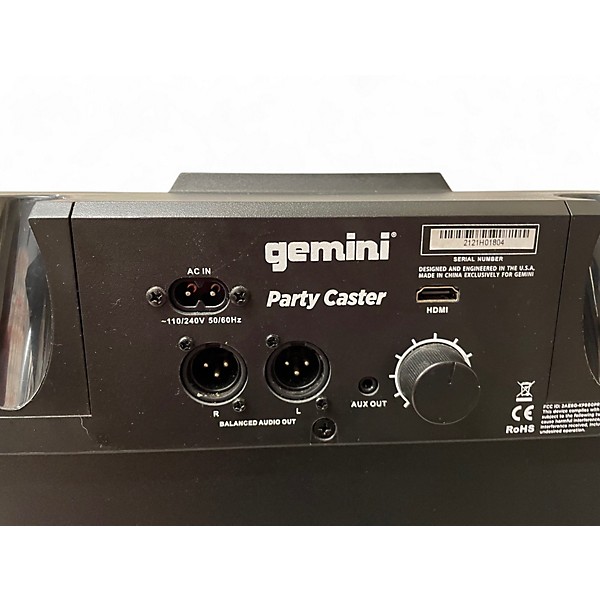 Used Gemini PARTY CASTER Powered Speaker