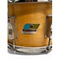 Vintage 1970s Ludwig 14in Rock Concert Snare Natural Drum