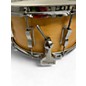 Vintage 1970s Ludwig 14in Rock Concert Snare Natural Drum