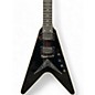 Used Epiphone Dave Mustaine Flying V Custom Metallic Black Solid Body Electric Guitar