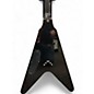 Used Epiphone Dave Mustaine Flying V Custom Metallic Black Solid Body Electric Guitar