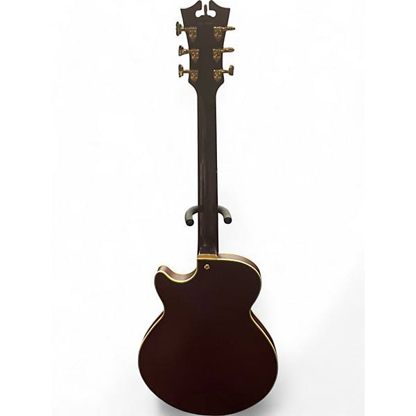 Used 2017 D'Angelico DLX SSTP Purple Hollow Body Electric Guitar