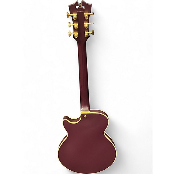 Used 2017 D'Angelico DLX SSTP Purple Hollow Body Electric Guitar